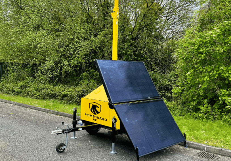 Solar-Powered CCTV Towers 